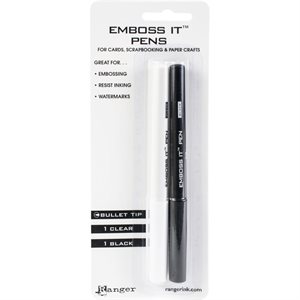 Ranger Emboss It Pens 2 / Pkg-Black & Clear