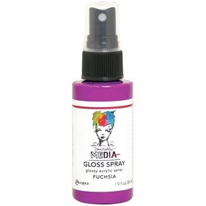 Dina Wakley Media Gloss Sprays 2oz-Fuchsia