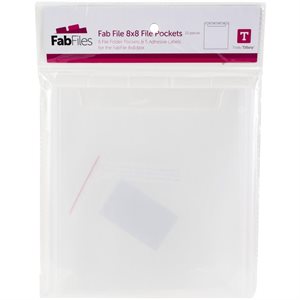 Totally-Tiffany Fab File Pockets 5 / Pkg-8"X8