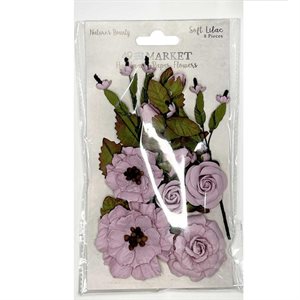 49 And Market Nature's Bounty Paper Flowers Soft Lilac