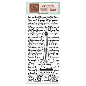 Stamperia Stencil 4.72"X9.84"-Oh La La - Tour Eiffel
