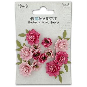 49 And Market Florets Paper Flowers-Punch