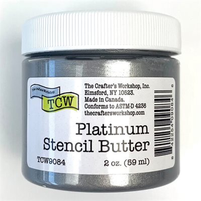 Crafter's Workshop Stencil Butter 2oz-Platinum