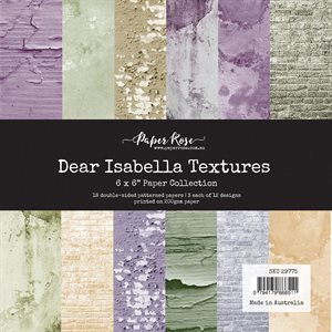 paper rose- paper pad 6x6- dear isabella textures