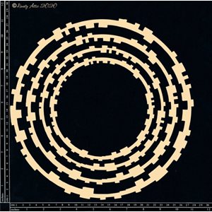 dusty attic- chipboard 12x12- techno circles lg
