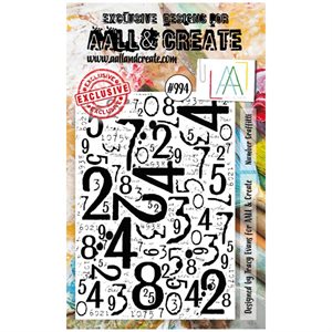 AALL and Create #994 - A7 Stamp Set - Number Graffitti