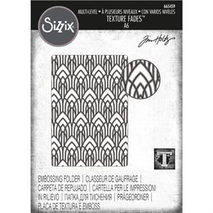 Sizzix Texture Fades Embossing Folder By Tim Holtz-Multi-Le