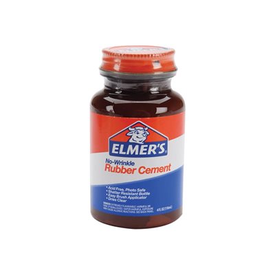 Elmer's No-Wrinkle Rubber Cement 4oz