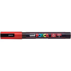 POSCA 3M Fine Bullet Tip Pen-Glitter Red