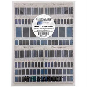 49 And Market Collage Sheets 6"X8" 40 / Pkg Color Swatch: Ink