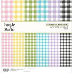 Simple Stories Double-Sided Paper 12"X12" 6 / Pkg-life in blo