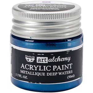 Finnabair Art Alchemy Acrylic Paint 1.7 Fluid Ounces-Metall