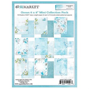 49 And Market Mini Collection Pack 6"X8"-Color Swatch: Ocea