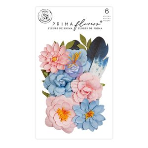 Prima Marketing Mulberry Paper Flowers Painted Notes / Spring