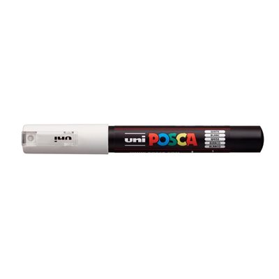 POSCA 1M Extra-Fine Bullet Tip Paint Marker-White