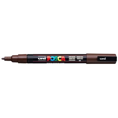 POSCA 3M Fine Bullet Tip Pen-Dark Brown