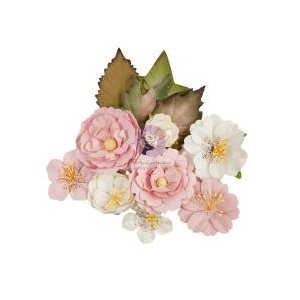 Prima Marketing Mulberry Paper Flowers Silly Love Notes / Lov