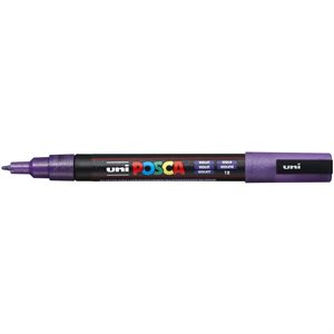 POSCA 3M Fine Bullet Tip Pen-Glitter Violet